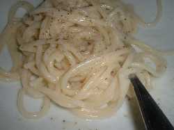 Spaghetti cacio e pepe