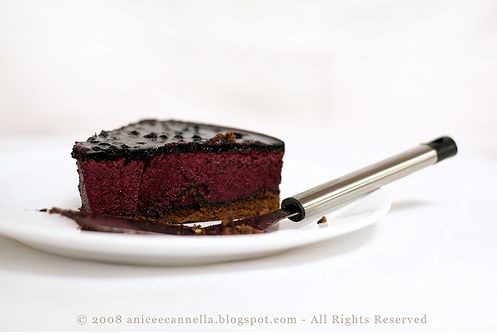 Bavarese cioccolato e mirtilli Bavarese cioccolato e mirtilli