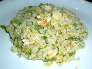 risotto aragosta asparagi selvatici