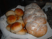 La treccia al grano duro e i panini semidolci