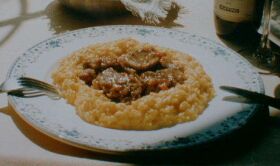 Risotto con ossobuco alla milanese