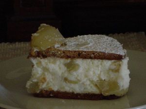 la  torta ricotta e pere