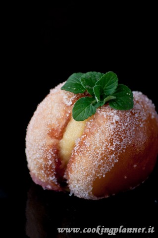 la ricetta delle pesche di prato