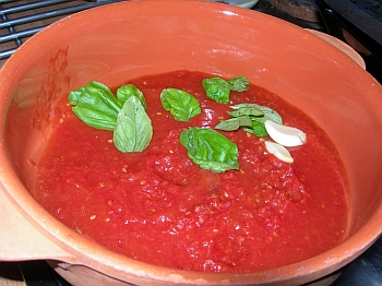 salsa di pomdoro al basilico