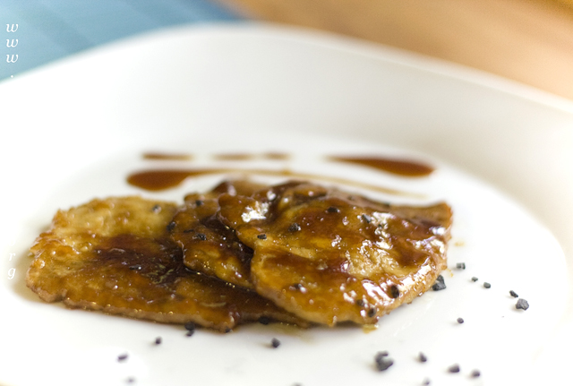 scaloppine all'aceto balsamico