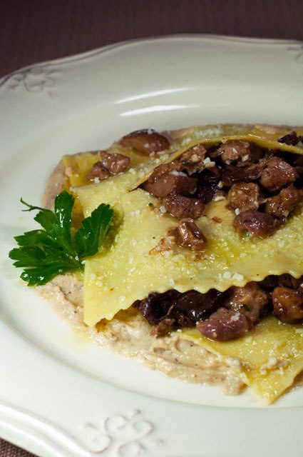 lasagnetta porcini e podolico