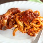 ragu di costaiole di maiale