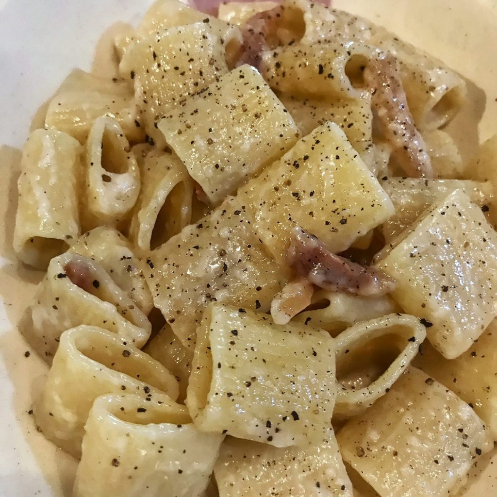 La ricetta della pasta alla Gricia on line dal 1999