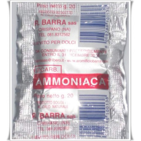 Ammoniaca per Dolci - 3 Bustine da 20gr