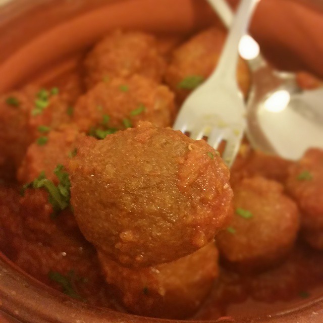 polpette di pane al sugo