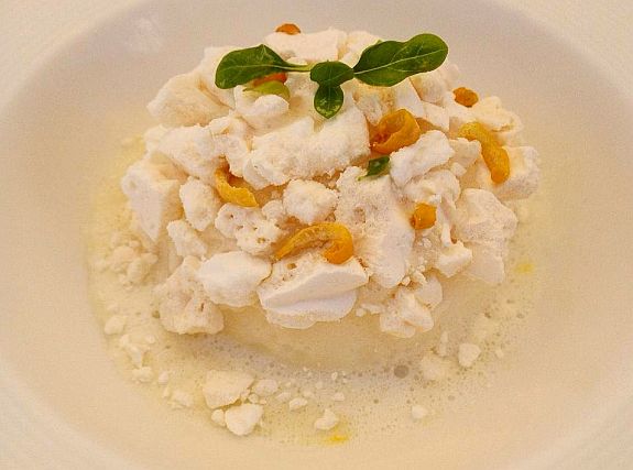 Sorbetto di limoni di Amalfi, basilico e olio extravergine