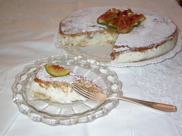 torta ricotta e fichi